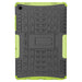 For Samsung Galaxy Tab A9 plus 11 Case Tire Texture Shockproof TPU+PC Tablet Cover with Kickstand – Green - buy-cases