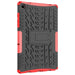 For Samsung Galaxy Tab A9 plus 11 Case Tire Texture Shockproof TPU+PC Tablet Cover with Kickstand - Red - buy-cases