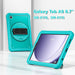 For Samsung Galaxy Tab A9 8.7 Case 360 Degree Rotary Kickstand Hand Strap Cover - Baby Blue - buy-cases