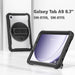 For Samsung Galaxy Tab A9 8.7 Case 360 Degree Rotary Kickstand Hand Strap Cover - Transparent - buy-cases