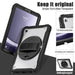 For Samsung Galaxy Tab A9 8.7 Case 360 Degree Rotary Kickstand Hand Strap Cover - Transparent - buy-cases