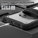 For Samsung Galaxy Tab A9 8.7 Case 360 Degree Rotary Kickstand Hand Strap Cover - Transparent - buy-cases