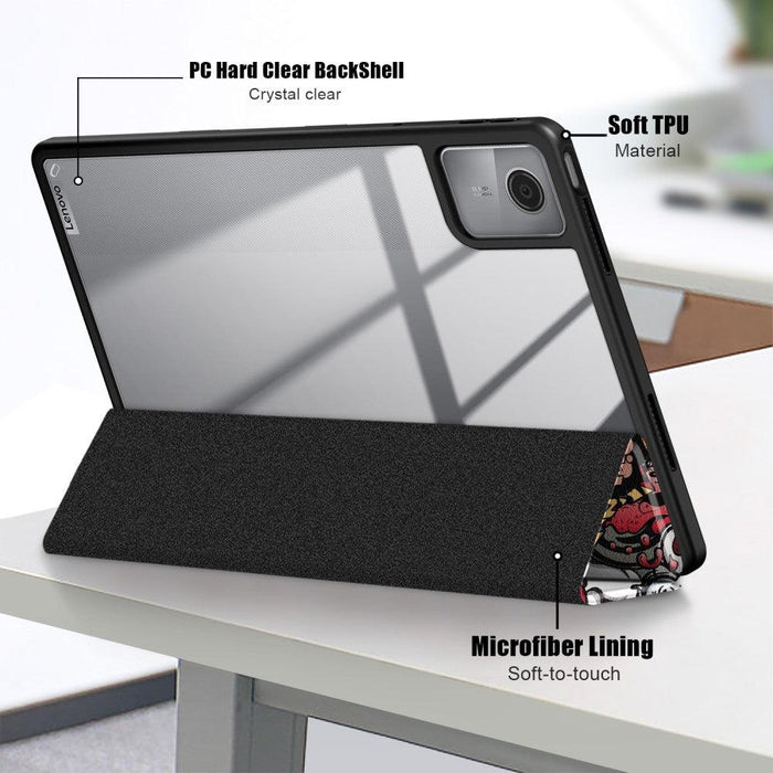 For Lenovo Tab M11 Case Full-Body Tri-fold Stand Pattern Tablet Smart Cover - Graffiti - buy-cases