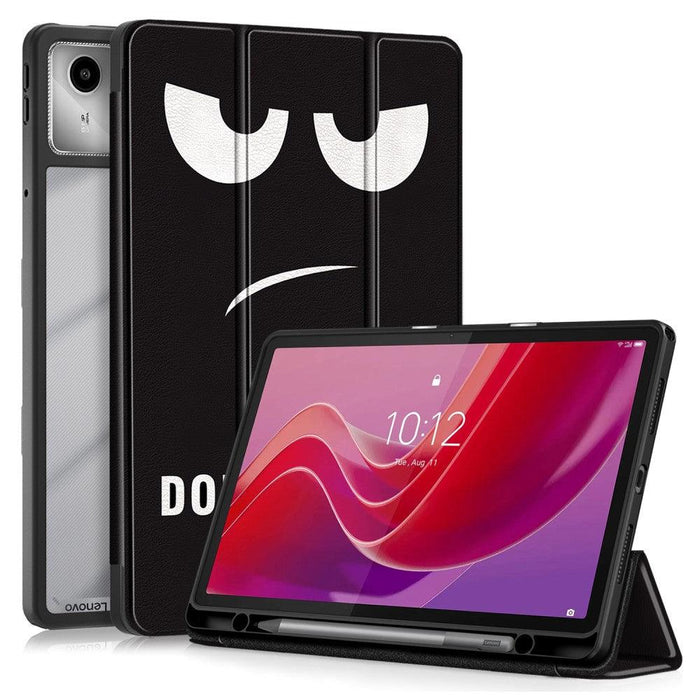 For Lenovo Tab M11 Case Full-Body Tri-fold Stand Pattern Tablet Smart Cover - Eyes - buy-cases