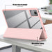 For Lenovo Tab M11 Case Skin-Touch Tri-fold Stand Tablet Smart Cover - Pink - buy-cases