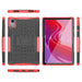 For Lenovo Tab M11 Case Tire Texture Shockproof TPU+PC Tablet Cover with Kickstand - Red - buy-cases