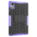 For Lenovo Tab M11 Case Tire Texture Shockproof TPU+PC Tablet Cover with Kickstand - Purple - buy-cases