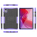 For Lenovo Tab M11 Case Tire Texture Shockproof TPU+PC Tablet Cover with Kickstand - Purple - buy-cases