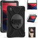 For Lenovo Tab M11 TB-330FU 331FC Case PC+Silicone Tablet Cover with Shoulder Strap - Black - buy-cases