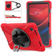 For Lenovo Tab M11 TB-330FU 331FC Case PC+Silicone Tablet Cover with Shoulder Strap - Red - buy-cases