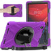 For Lenovo Tab M11 TB-330FU 331FC Case PC+Silicone Tablet Cover with Shoulder Strap - Purple - buy-cases