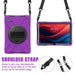 For Lenovo Tab M11 TB-330FU 331FC Case PC+Silicone Tablet Cover with Shoulder Strap - Purple - buy-cases