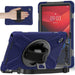 For Lenovo Tab M11 TB-330FU 331FC Case PC+Silicone Tablet Cover with Shoulder Strap - Navy Blue - buy-cases