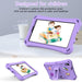 For Samsung Galaxy Tab A9 8.7 / Tab A7 Lite 8.7 Tablet Case Kickstand EVA Cover with Shoulder Strap - Light Purple - buy-cases