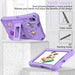 For Samsung Galaxy Tab A9 8.7 / Tab A7 Lite 8.7 Tablet Case Kickstand EVA Cover with Shoulder Strap - Light Purple - buy-cases