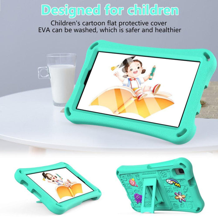 For Samsung Galaxy Tab A9 8.7 / Tab A7 Lite 8.7 Tablet Case Kickstand EVA Cover with Shoulder Strap - Mint Green - buy-cases