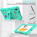 For Samsung Galaxy Tab A9 8.7 / Tab A7 Lite 8.7 Tablet Case Kickstand EVA Cover with Shoulder Strap - Mint Green - buy-cases