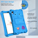 For Samsung Galaxy Tab A9 8.7 / Tab A7 Lite 8.7 Tablet Case Kickstand EVA Cover with Shoulder Strap - Sky Blue - buy-cases