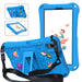 For Samsung Galaxy Tab A9 8.7 / Tab A7 Lite 8.7 Tablet Case Kickstand EVA Cover with Shoulder Strap - Sky Blue - buy-cases