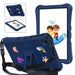 For Samsung Galaxy Tab A9 plus 11 Case EVA Tablet Kickstand Cover with Shoulder Strap - Navy Blue - buy-cases