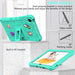 For Samsung Galaxy Tab A9 plus 11 Case EVA Tablet Kickstand Cover with Shoulder Strap - Mint Green - buy-cases