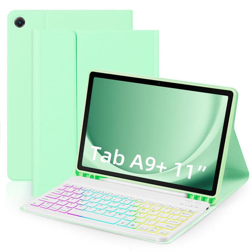 Bluetooth Keyboard For Galaxy Tab A9 plus 11 SM-X210 X216 case - Green - buy-cases