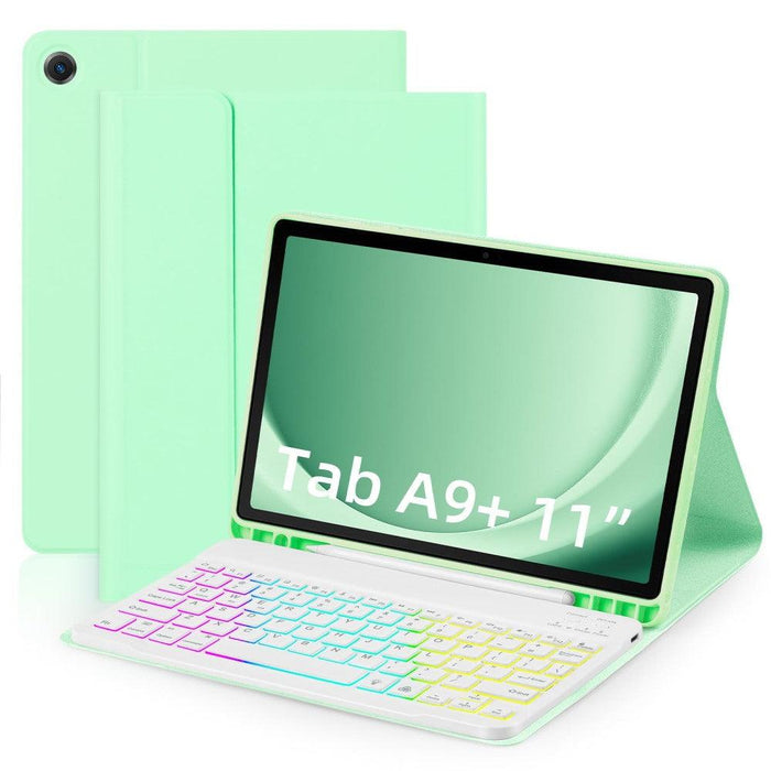 Bluetooth Keyboard For Galaxy Tab A9 plus 11 SM-X210 X216 case - Green - buy-cases